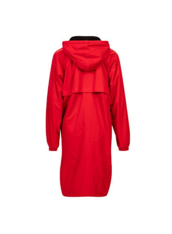 Dolfin Solid Unisex Red Swim Parka - Image 3